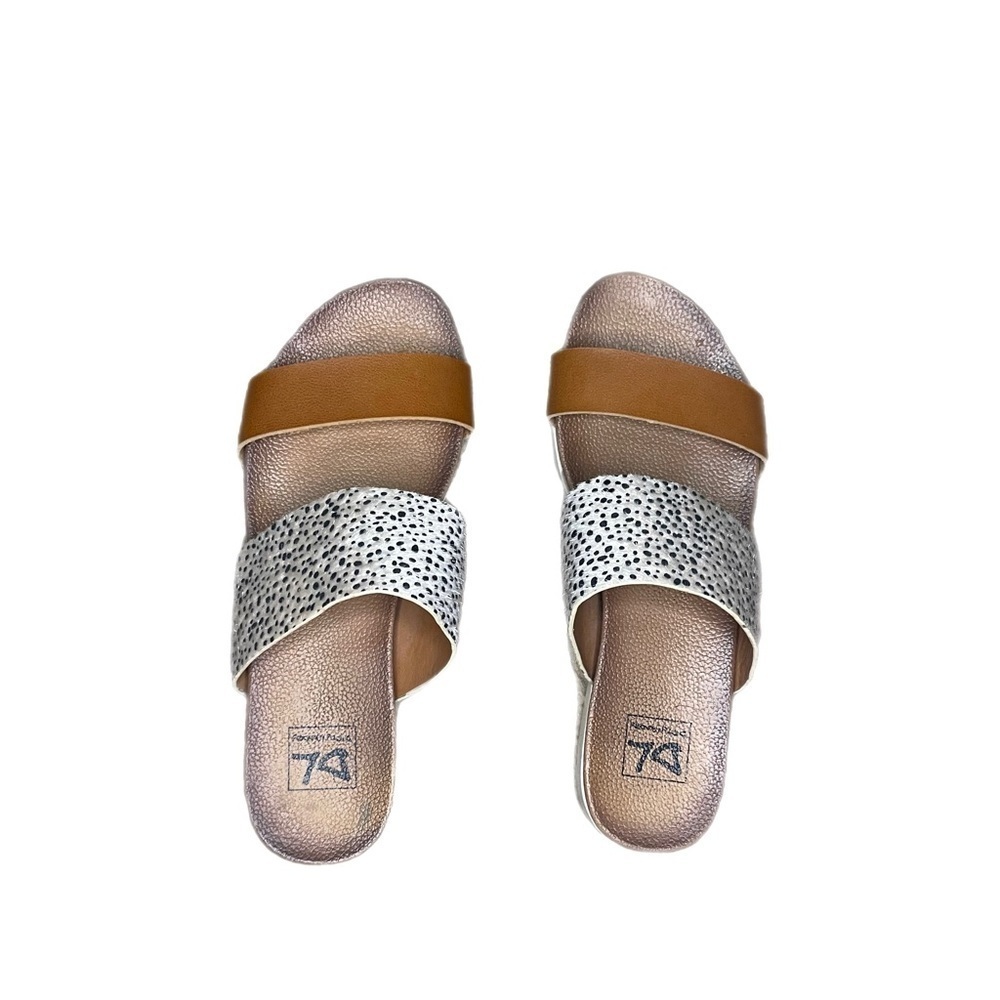 Dirty Laundry Tan & Cheetah Sandals Womens Size 9
